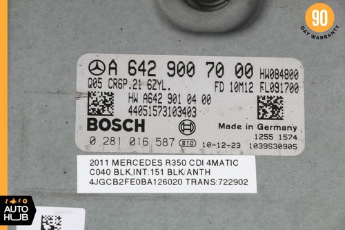 Mercedes R350 ML350 Bluetec Diesel ECU Engine Control Module Unit FLASHED - Picture 8 of 8