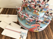 TORTA CONFETTI m&m's COMPLEANNO-battesimo Topolino Paperino