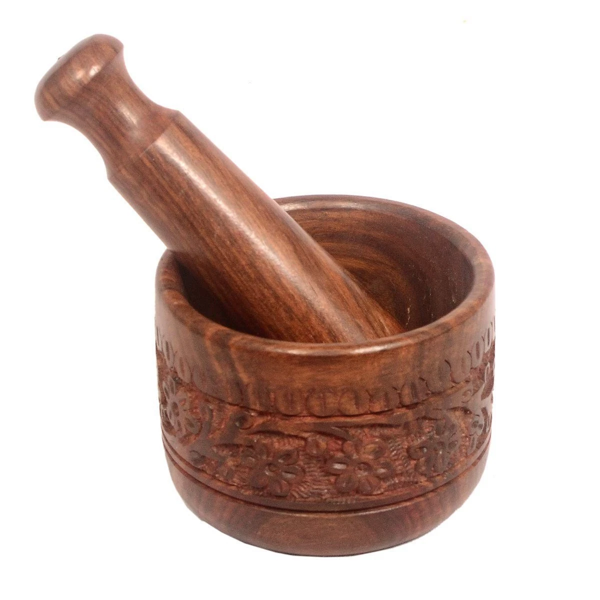 Handmade Wooden Mortar and Pestle Grinder for Herbs, Spices Okhli for Kitchen
Opens in a new window