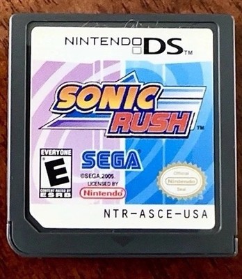 SONIC RUSH NINTENDO DS 2005 Authentic TESTED