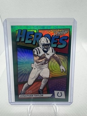Panini Prestige Heroes Jonathan Taylor #H-9 Xtra Points Green /249 Colts NFL