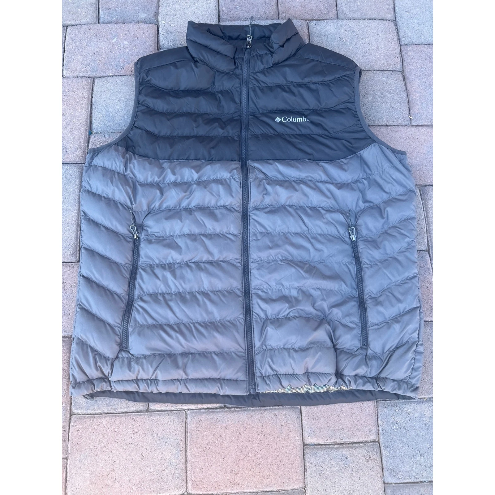 NEW Columbia Omni Heat Puffer Vest Mens 2XL Black Insulated Outdoor NWOT