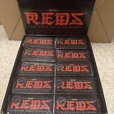 BONES REDS Skateboard Bearings 8-Pack 8mm Precision Size 608 Standard 