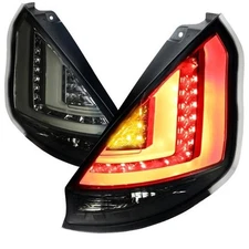 Spec-D Tuning LT-FST115GLED-TM LED Tail Lights for 11 to 12 Ford Fiesta- Smoked