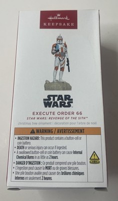 NEW Hallmark Keepsake 2025 Execute Order 66 Ornament Star Wars Light and Sound