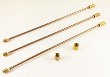 3/16" Copper Nickel Brake Lines. PACK OF 3. Each pc. Is 10" long with inverte...