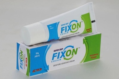FIXON cream- super grip- denture adhesive cream- 50 grams/ 40 ml. FAST SHIPPING