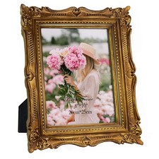8x10 Vintage Bronze Picture Frame, Ornate Antique Picture Frame for 8 by 10 W...