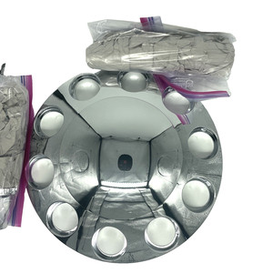 United Pacific 33mm Thread-On Pointed Front Axle Cover Kit β Matte White (10339)