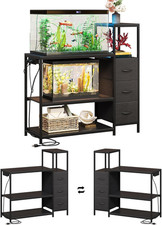 20 Gallon Aquarium Stand with Power Outlets and 3 Drawers