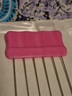 Vintage Hair Styla Hair Lift Metal Pic Set Of 1 With Case EUC Rare  PINK RIBBED — photo 5