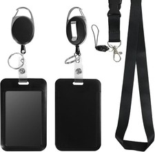 Retractable ID Badge Holder with Breakaway Lanyard,Heavy Duty Badge Reel,Detacha
