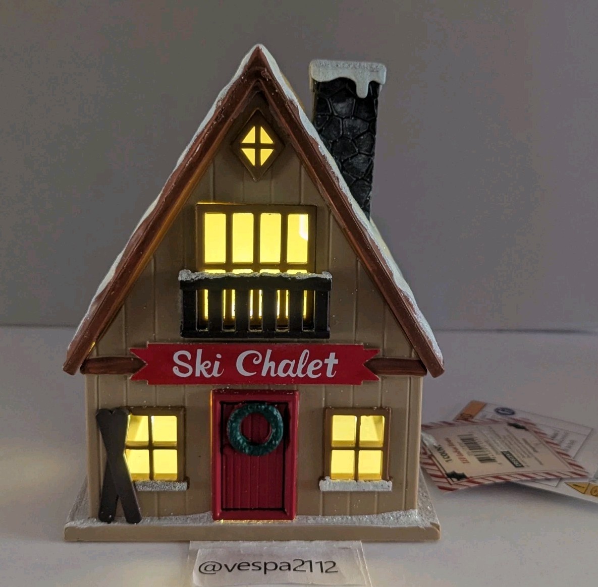 Target Bullseye Playground Christmas Village Ski Lodge Building Light Up 2025