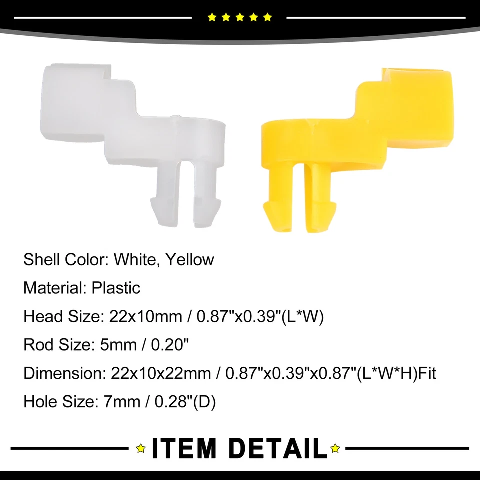  4D0-807-300 Fechadura de Porta Vara Clipe Retentor Prendedores 5/lotes adequados para Toyota Camry - Imagem 4 de 4