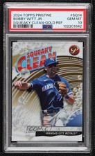 2024 Topps Pristine Squeaky Clean Gold Refractor 44/50 Bobby Witt Jr PSA 10 11qd