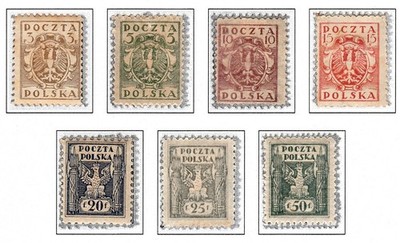 1919 - POLONIA DEL NORTE - AGUILA NACIONAL - NUEVOS CON CHARNELA