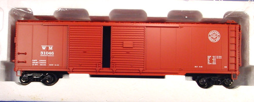 VAGÓN CAJA DOBLE PUERTA WESTERN MARYLAND ESCALA O 2 RIELES 31046 PECOS RIVER SB-0121-1 | Condition: New