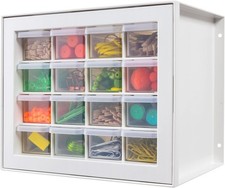 16-Drawer Small Drawer Organizer, , Stackable Teacher Toolbox for Crafts, Art...