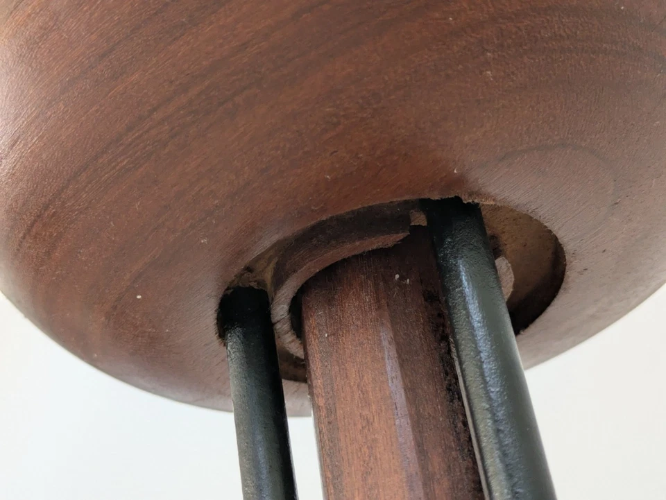 Lampada da Terra Tripode con Paralume in Vimini Intrecciato – Design Italiano - Immagine 4 di 4