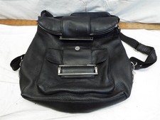 Ameri Leather Black Backpack Purse Satchel Ha...