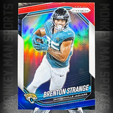 2025 Prizm - Brenton Strange - #136 R/W/B PRIZM JAGUARS MINT