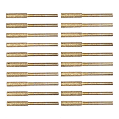 20Pcs Diamant Kettensägenschärfer, Kettensäge Schärfgerät Chainsaw Sharpener Ket