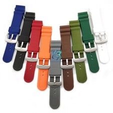 22mm Rubber Watch Strap For Seiko SKX007 / Turtle Diver Watch Parts Fast Ship