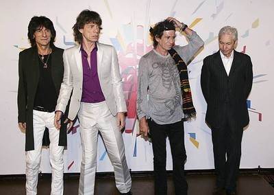 The Rolling Stones members Ron Wood Mick Jagger Keith Richards Cha- Old Photo 6