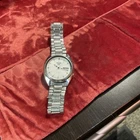 Vintage Seiko 5 Automatic 7009-3040 Silver 24 hr Dial Men's Watch Original Works