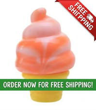 Schylling NeeDoh Nice Cream Cone Orange Squishy Stress Relief Fidget Toy