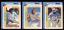 2005 Fan Favorites Houston Oilers Luv Ya Blue Set EARL CAMPBELL DAN PASTORINI
