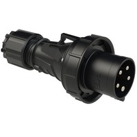 Pce Cee-Stecker 63A 5P Schwarz IP67