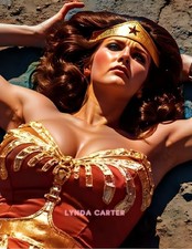 LYNDA CARTER #192 BEAUTIFUL COLORIZED PHOTO 11 X 8.5 SHIPS FREE