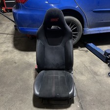  2011-2014 Subaru Wrx Sti Sedan Oem Black Alcantara Front Driver Seat