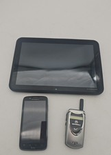 Mixed Lot of 3 Phones ,1 Tablet, Nokia, Verizon , Samsung, parts only