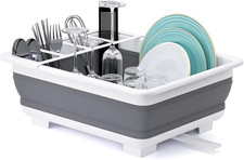 Image of Collapsible Dish Drying Rack Foldable Dish Drying Rack Portable Space-Saving