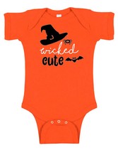 Wicked Cute Witch Halloween Baby Bodysuit