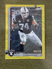 2025 Topps Chrome Football NFL KOLTON MILLER Raiders Yellow Wave /275