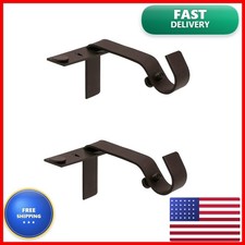 Kenney KN76010 Curtain Rod Brackets Fits 1/2"  5/8" Rods Oil Rubbed Bronze