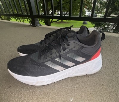 Adidas Questar Men's Size 12 Black Matte Silver Running Shoes Sneakers GZ0632