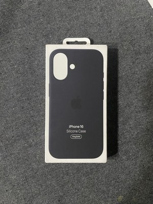 Dark Blue Authentic Apple Silicone Case For iPhone 16 With MagSafe (Sealed)