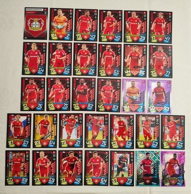 Match Attax Bundesliga 19/20 Bayer Leverkusen Team Set 32 Karten 2019/2020