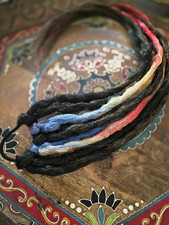 Synthetic Dreadlock Hair Wrap Extension - Bla...