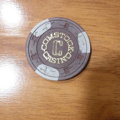 Comstock Card room $5 chip Santa Clara California closed in 1983