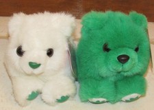 Vintage SWIBCO St. Patricks Day Puffkins PATTY  PATRICK Bears Green  White New