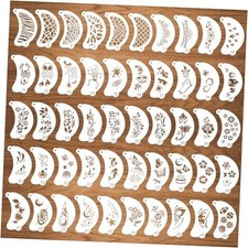 50 Pcs Face Paint Stencils, Body Facial Painting Templates, Diverse Designs