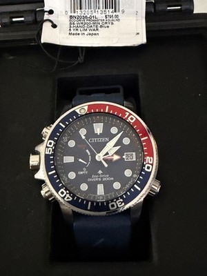 Citizen Promaster Aqualand 200M Depth Meter BN2038-01L Watch 