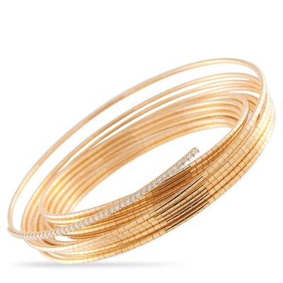 MATTIA CIELO 18K Rose Gold 1.25ct Diamond Bracelet