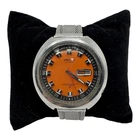 Vintage Seiko Turtle Orange Dial Auto 6106-7107 Watch Mens 1970 Works