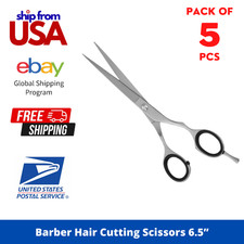 6.5"Premium 440C Steel Hair Cutting Shears  Convex Edge Barber Scissor  Offset